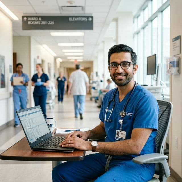 Hamid as a doctor